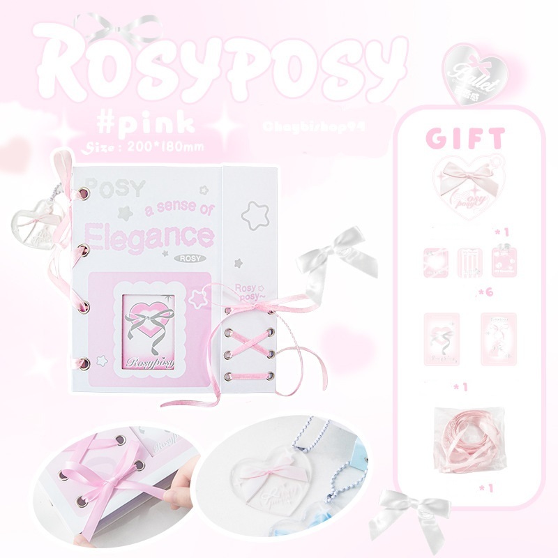 Binder Rosy Posy Cột Nơ 18x20cm