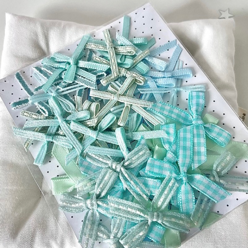 Set 25 nơ nhiều size trang trí, gói card, gói quà