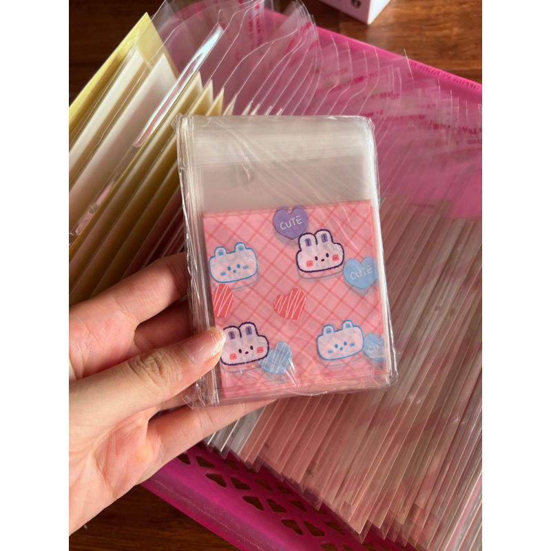 Set 100 túi bóng kính 7x7cm dễ thương