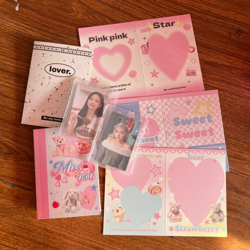 Set 6 bìa gấp gói card nhiều màu sắc dễ thương