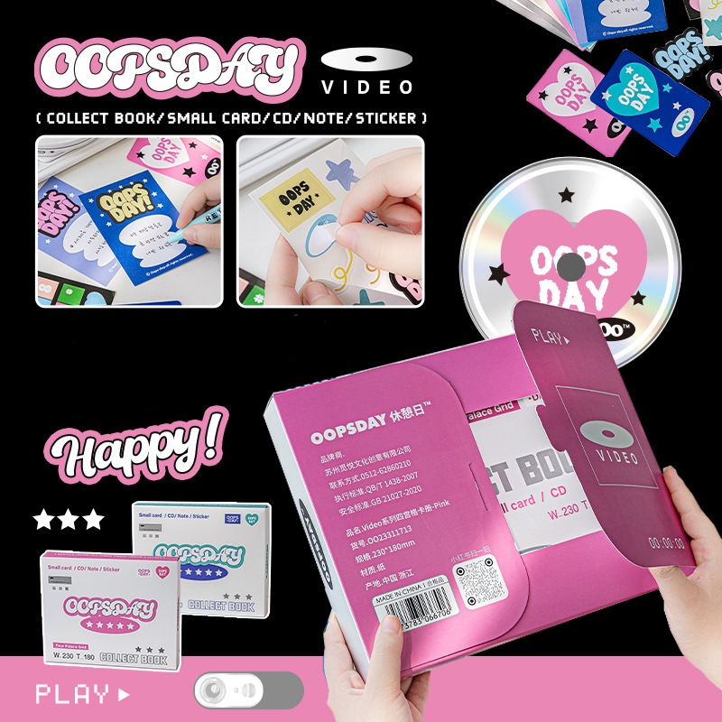 Binder Rosy Posy retro DVD kích thước A5 18x20cm, có sẵn 20 sheet đựng card