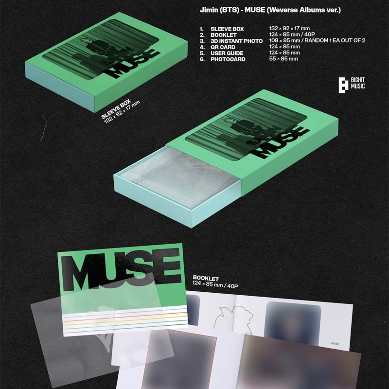Album Jimin MUSE chính hãng, nguyên seal