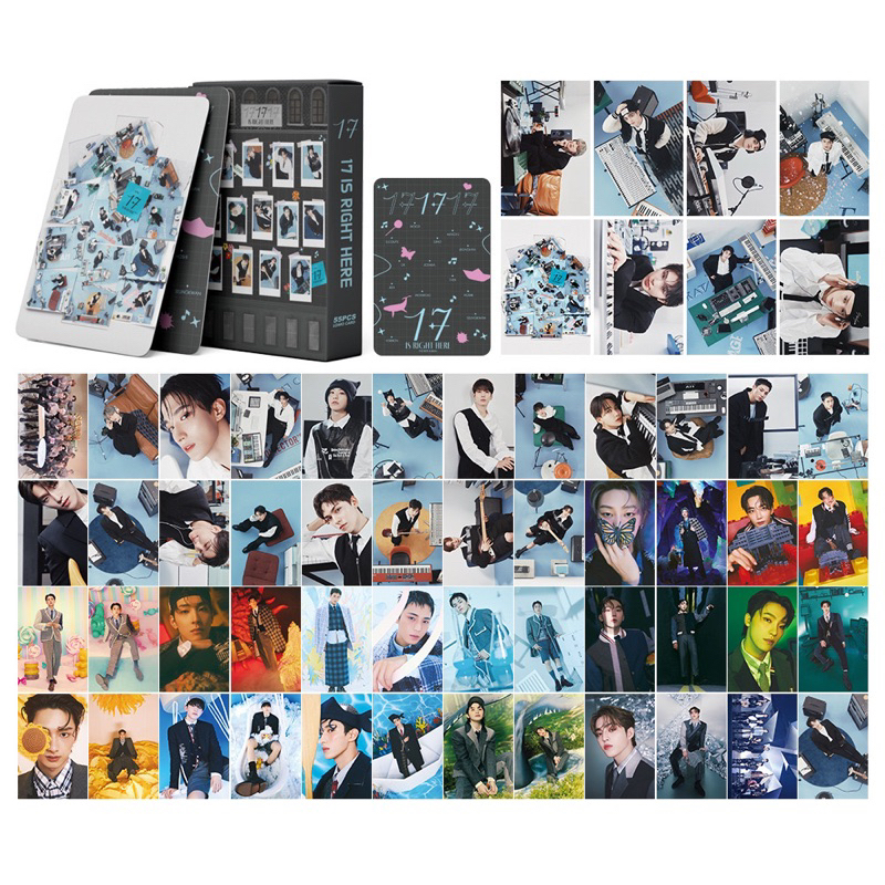 Hộp 54 lomo card Seventeen, freebies Seventeen