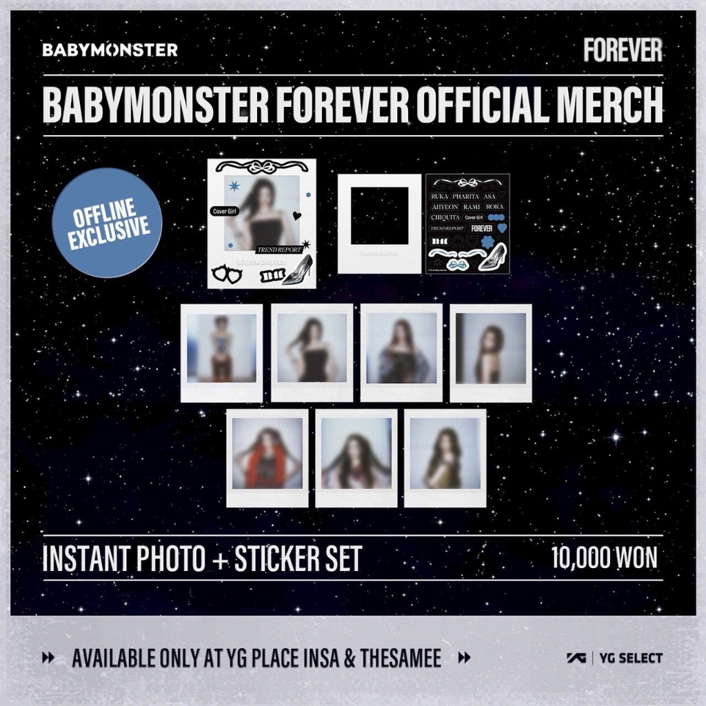 [FOREVER] BABYMONSTER INSTANT PHOTO + STICKER SET