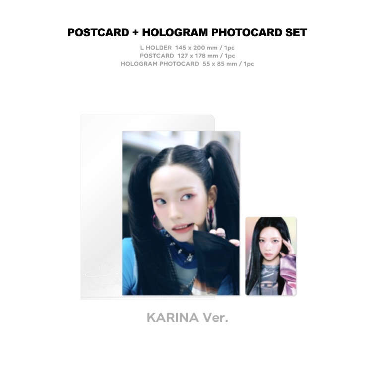Aespa The 1st Album [Armageddon] POP-UP OFFICIAL MD - Trading Card, Postcard