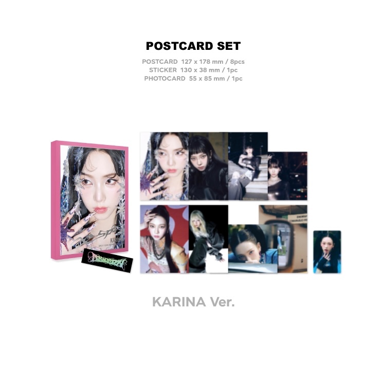Aespa The 1st Album [Armageddon] POP-UP OFFICIAL MD - Trading Card, Postcard