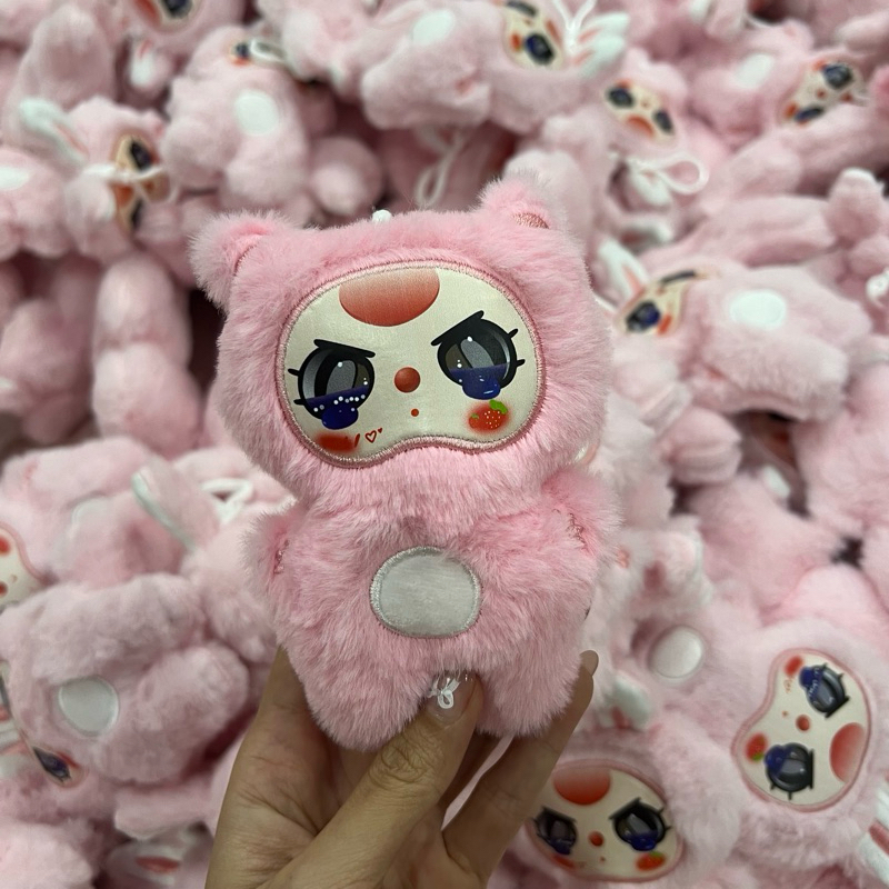 Gấu bông mini dễ thương, kèm móc treo balo, túi xách