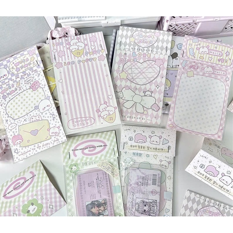 Set 6 bìa gói card, goi quà kèm đầu tag và túi nilói