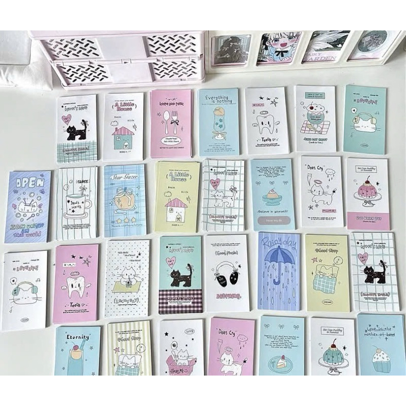 Set 30 nhãn dán niêm phong gói hàng dễ thương