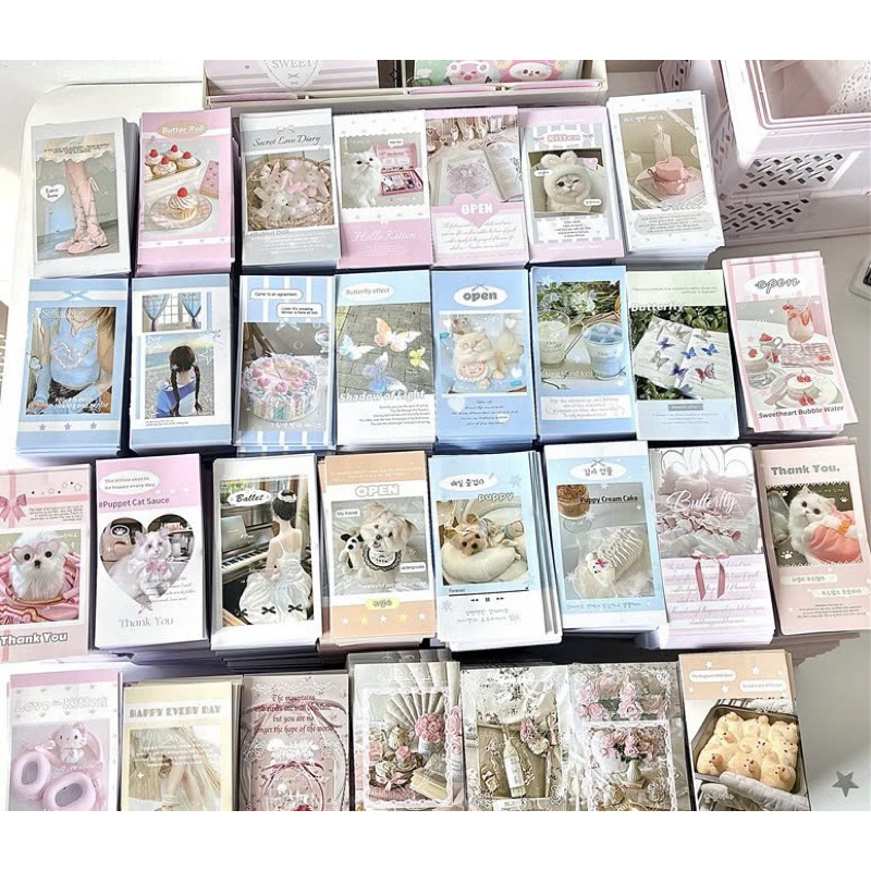 Set 30 nhãn dán niêm phong gói hàng dễ thương