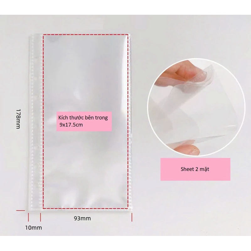 Binder bling đựng card (binder + 25 sheet đựng 200 card)