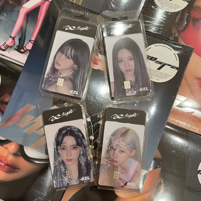 Photocard aespa EZL Official - Photocard dạng thẻ chíp aespa chính hãng