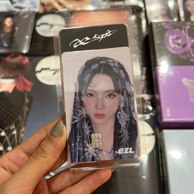 Photocard aespa EZL Official - Photocard dạng thẻ chíp aespa chính hãng