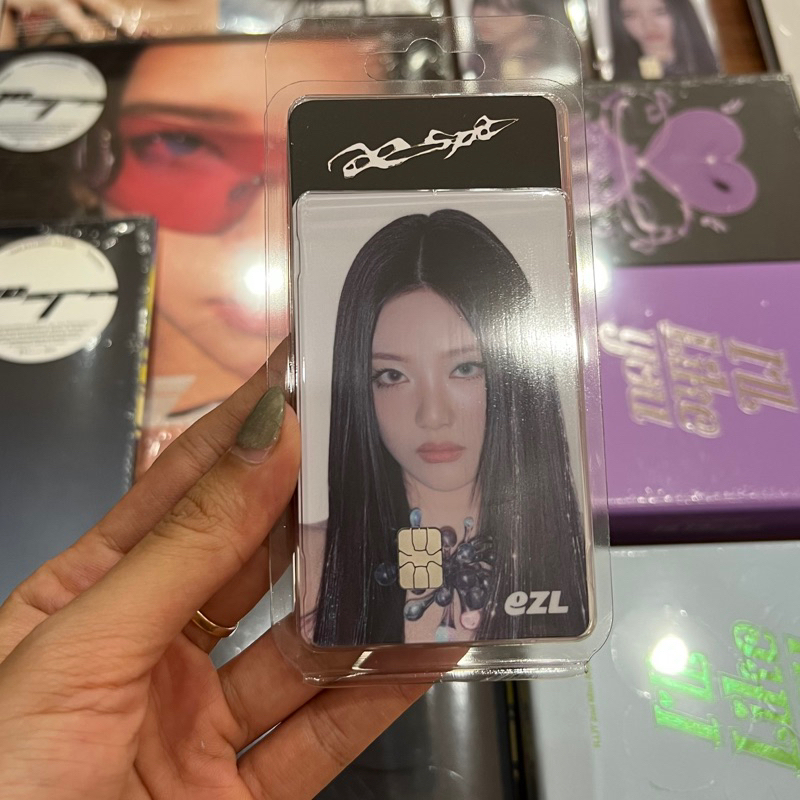 Photocard aespa EZL Official - Photocard dạng thẻ chíp aespa chính hãng