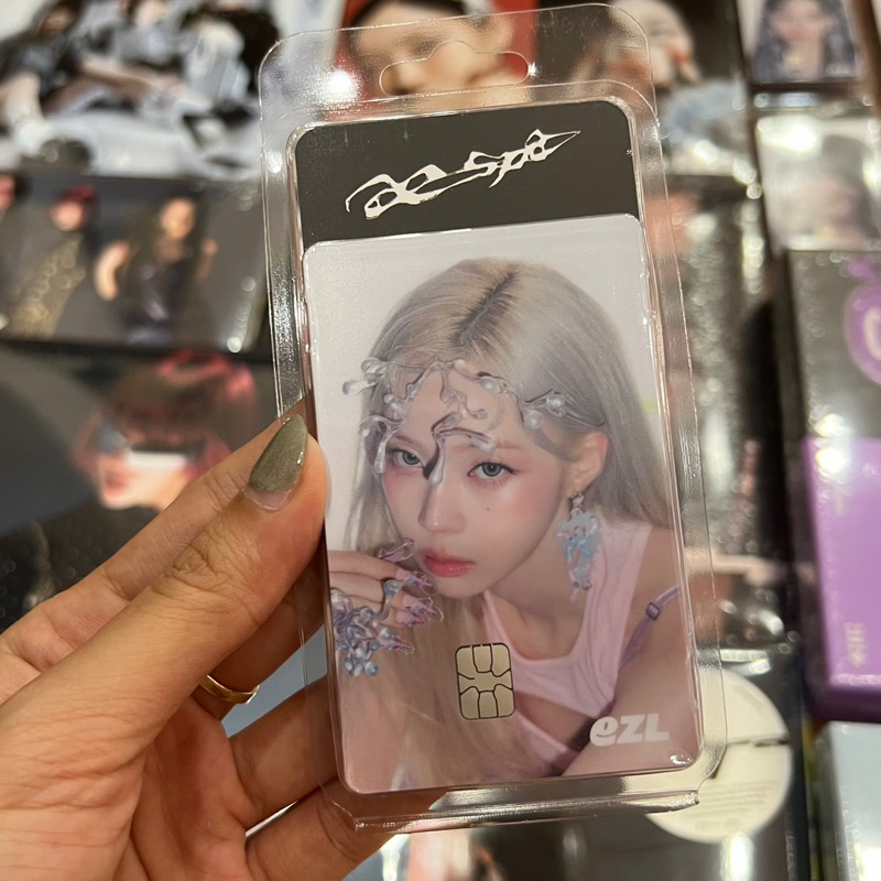 Photocard aespa EZL Official - Photocard dạng thẻ chíp aespa chính hãng