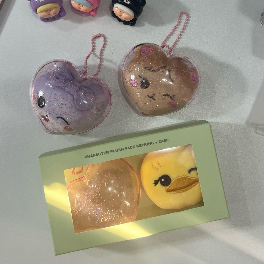 [DEADLINETOUR] BLACKPINK CHARACTER PLUSH FACE KEYRING + CASE