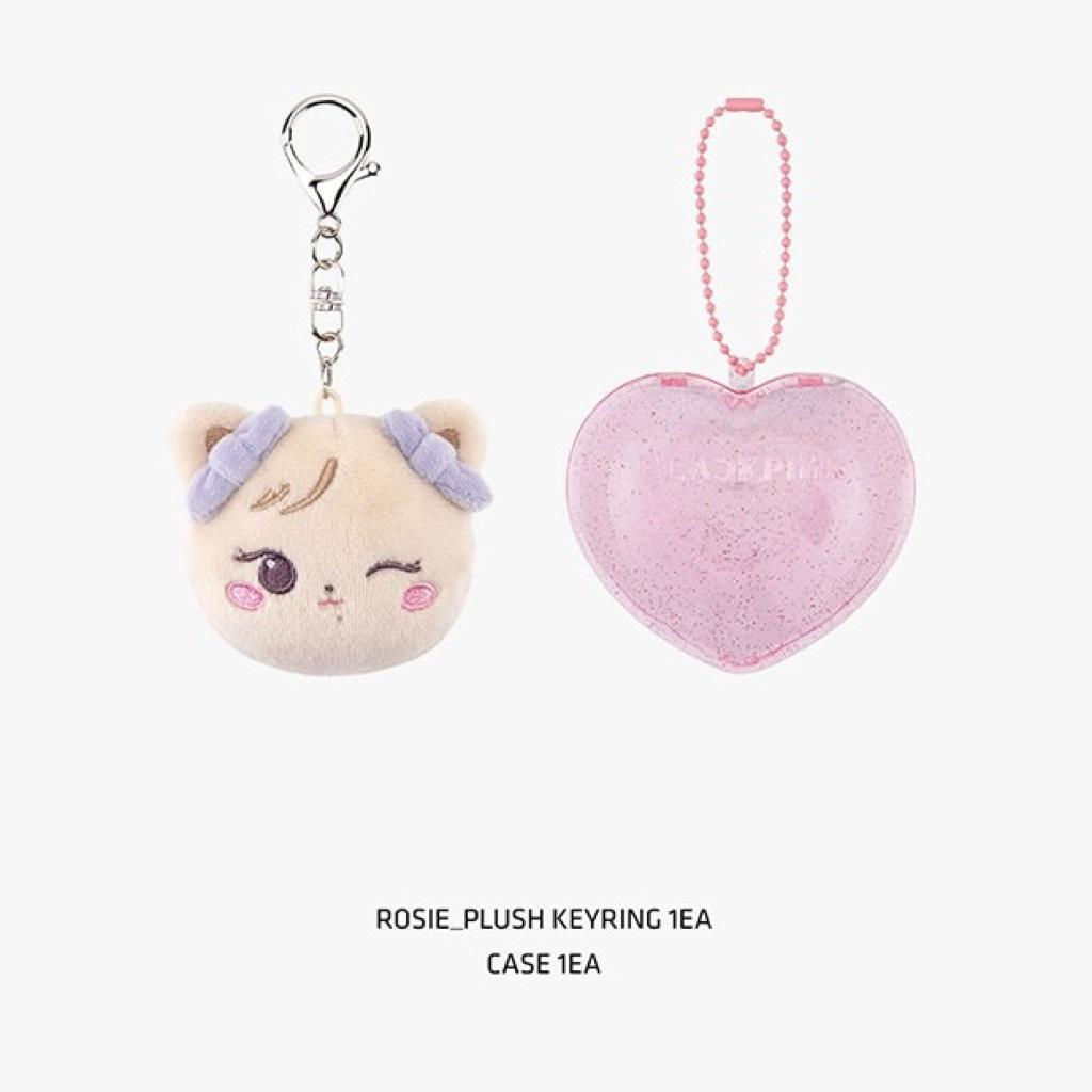 [DEADLINETOUR] BLACKPINK CHARACTER PLUSH FACE KEYRING + CASE