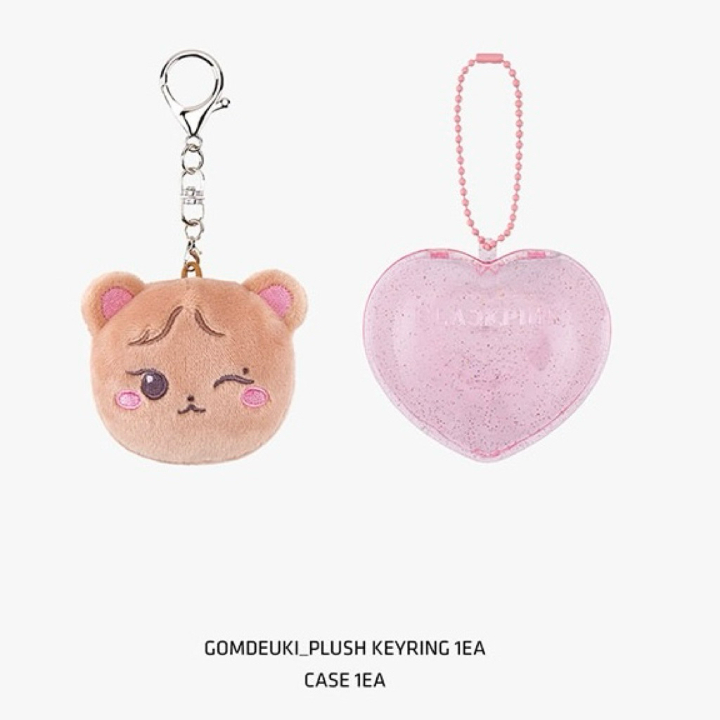 [DEADLINETOUR] BLACKPINK CHARACTER PLUSH FACE KEYRING + CASE