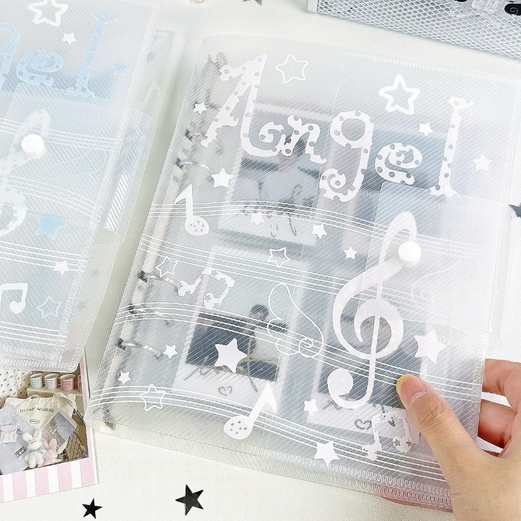 Binder, bìa album ảnh, bìa sổ còng A5 đựng ảnh, giấy viết cánh thiên thần