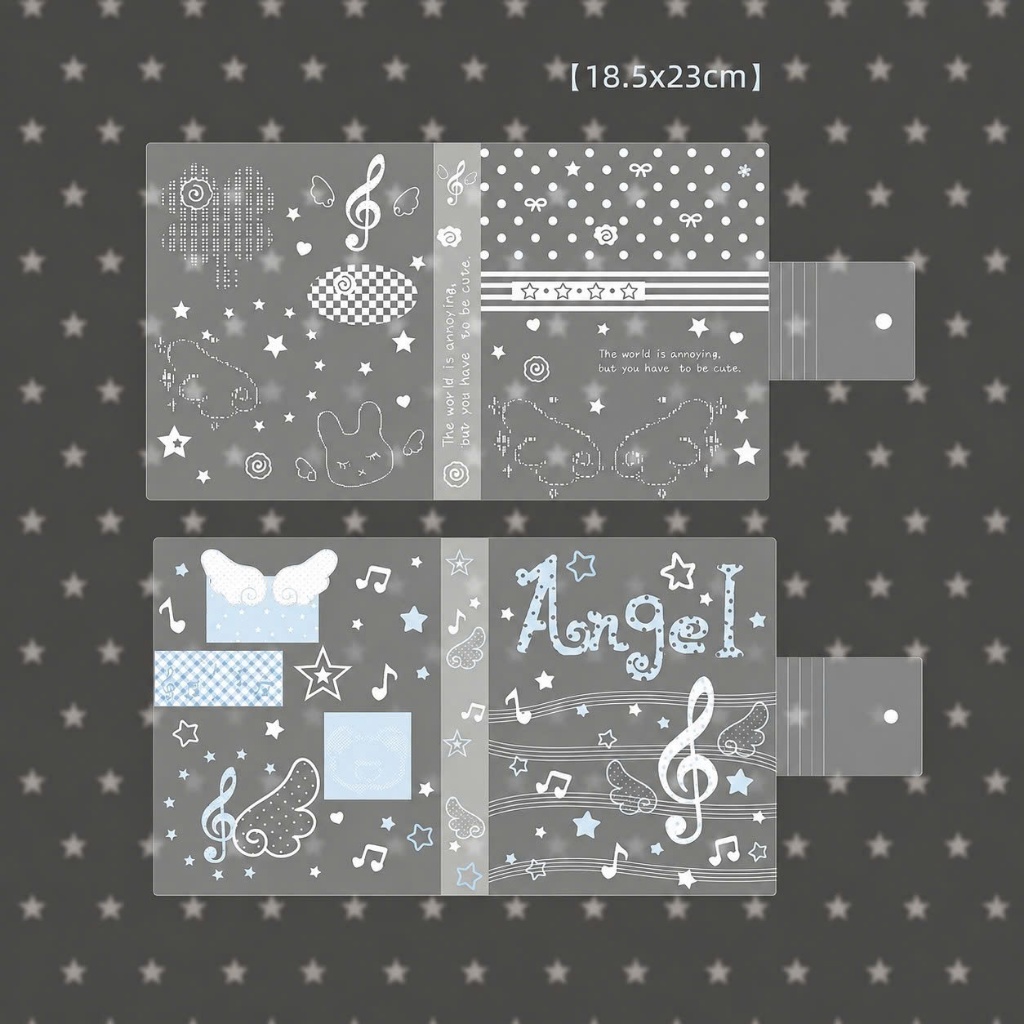 Binder, bìa album ảnh, bìa sổ còng A5 đựng ảnh, giấy viết cánh thiên thần