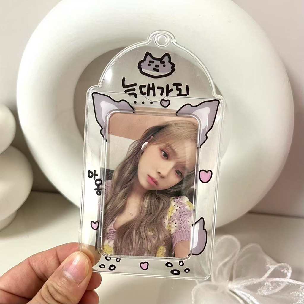 Holder PVC dẻo, túi đựng thẻ trong suốt, dễ thươn