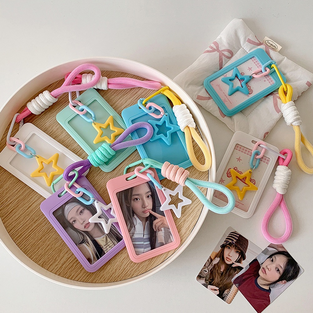 Túi đựng thẻ, holder photocard Dopamine kèm charm sao