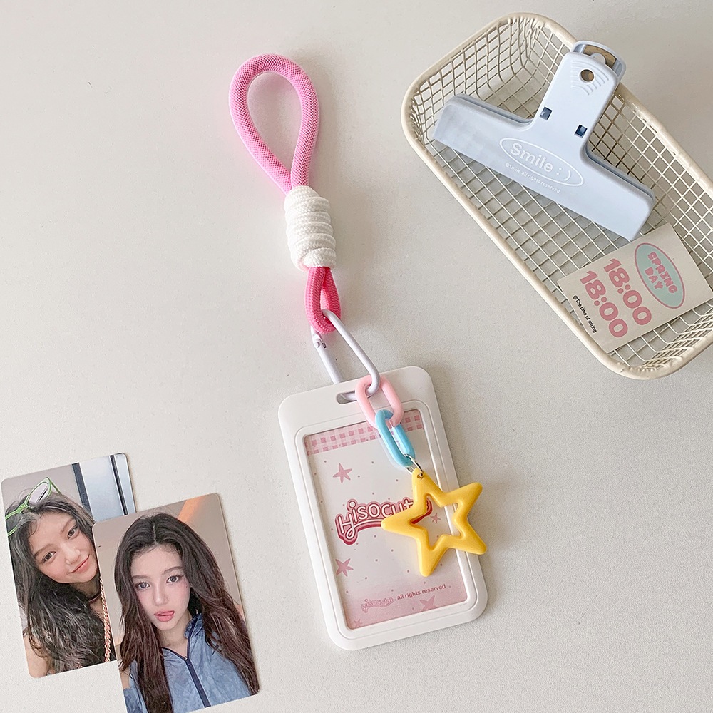 Túi đựng thẻ, holder photocard Dopamine kèm charm sao