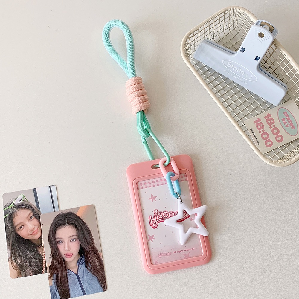 Túi đựng thẻ, holder photocard Dopamine kèm charm sao