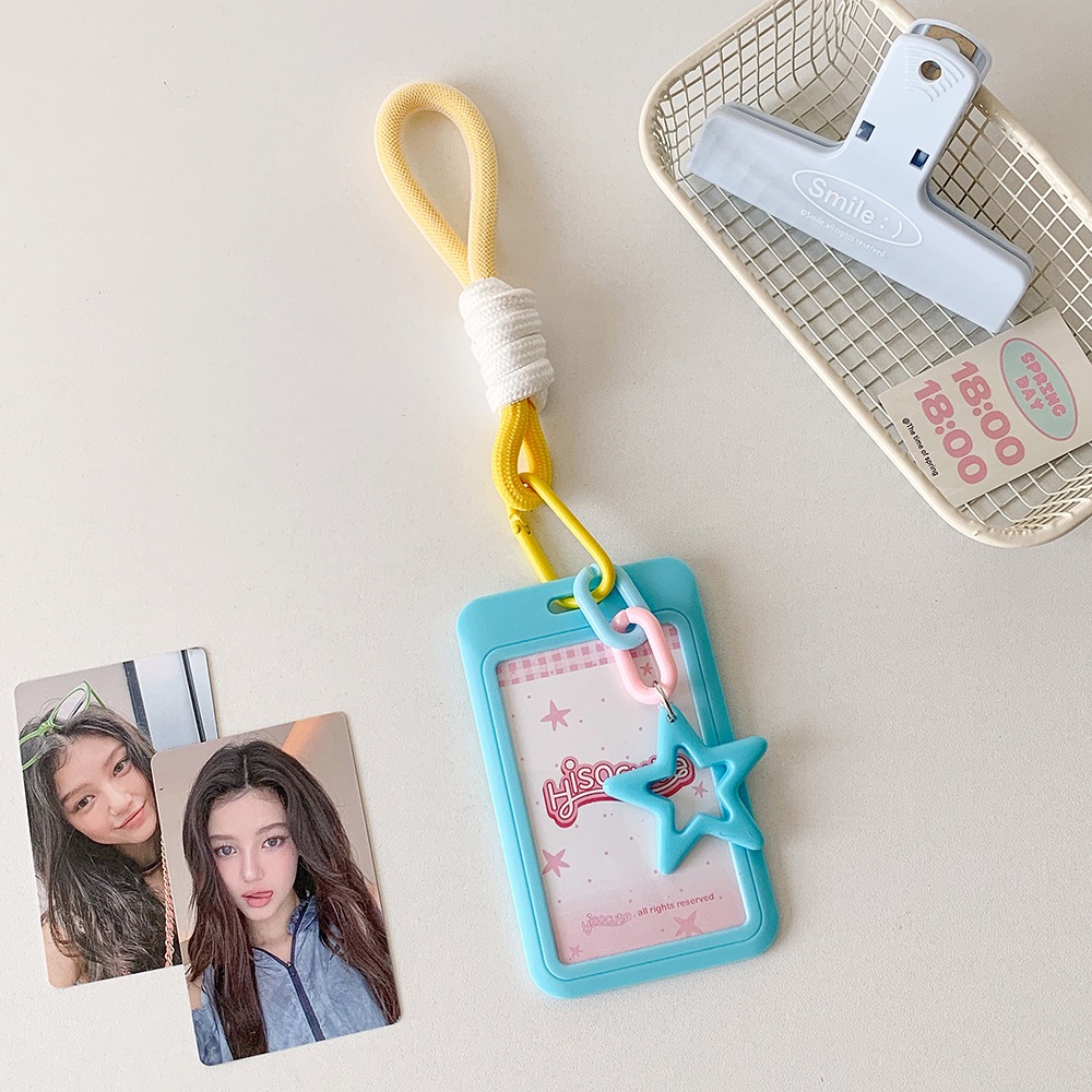 Túi đựng thẻ, holder photocard Dopamine kèm charm sao