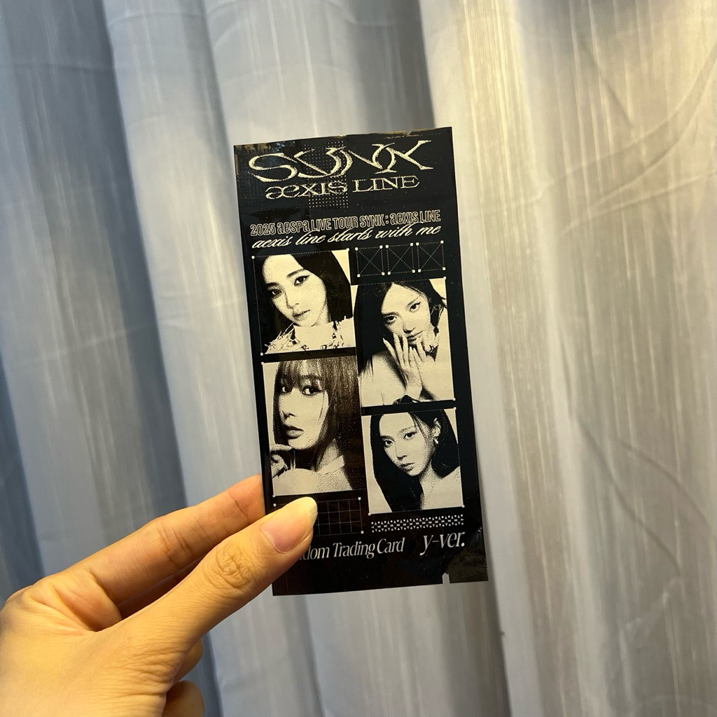 AESPA - 2025-26 AESPA LIVE TOUR [SYNK : AEXIS LINE] : RANDOM TRADING CARD SET