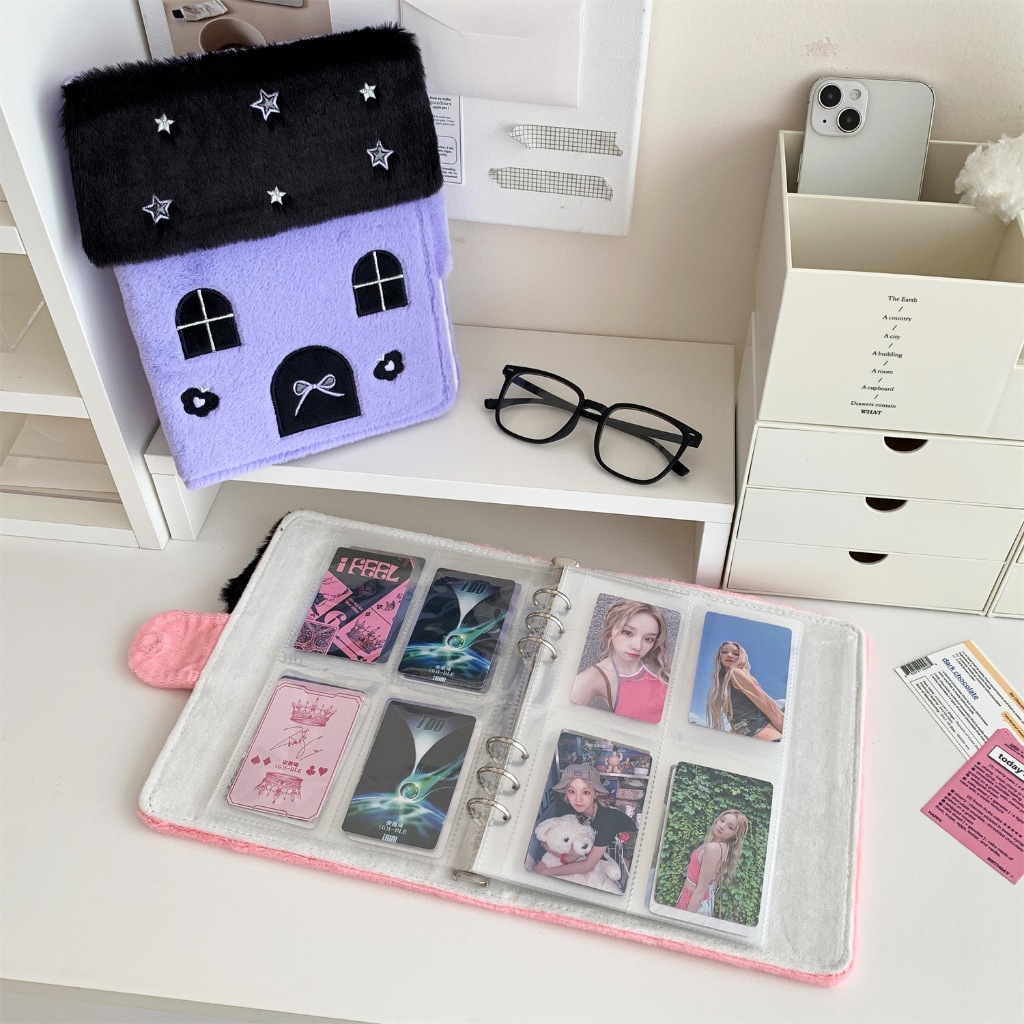 Binder lông ngôi nhà size A5 dễ thương - Album ảnh hình ngôi nhà size A5