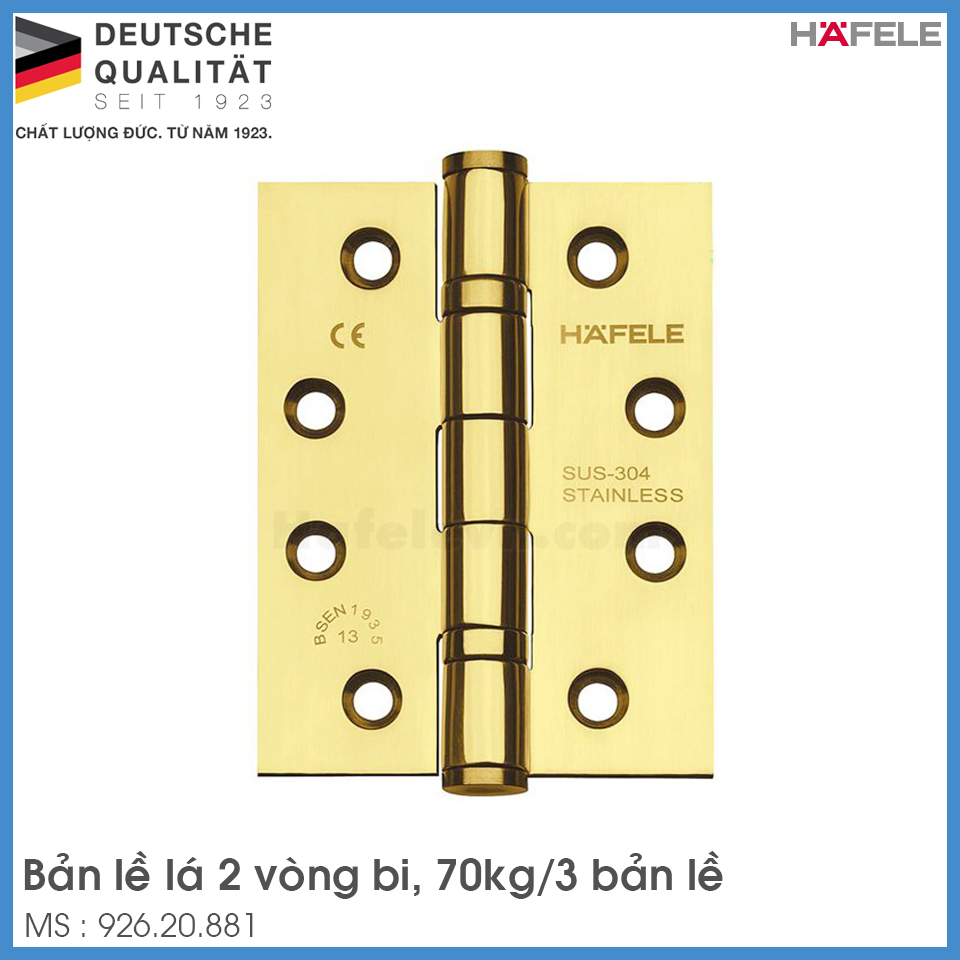 Bản Lề Lá 70Kg Hafele 926.20.881