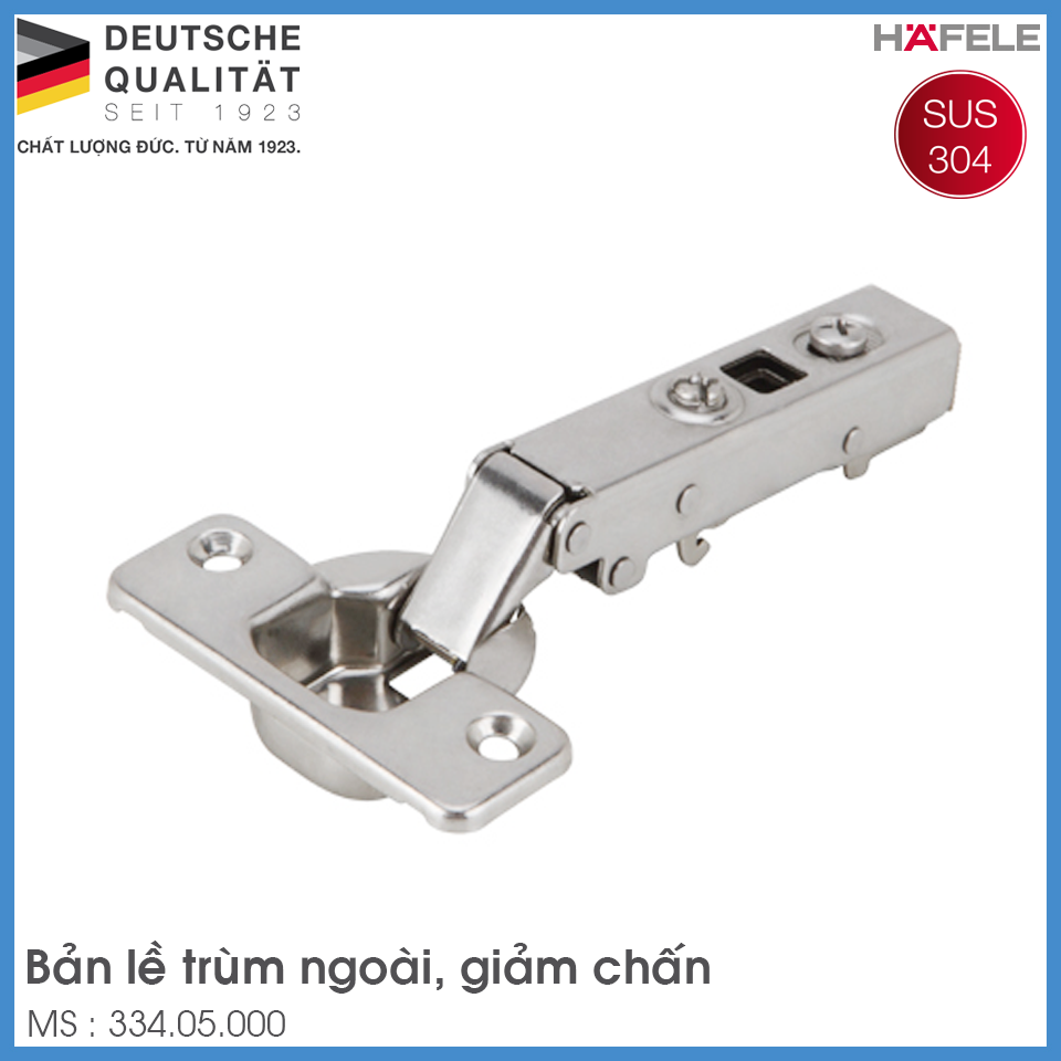 Bản Lề Trùm Ngoài Metalla SM 98º Hafele 334.05.000