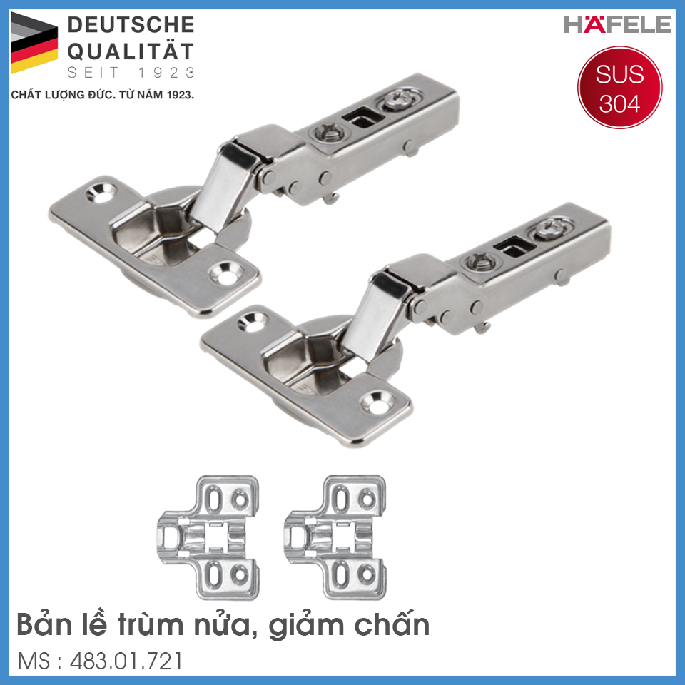 Bản Lề Trùm Nửa Metalla SM DIY 110º Hafele 483.01.721