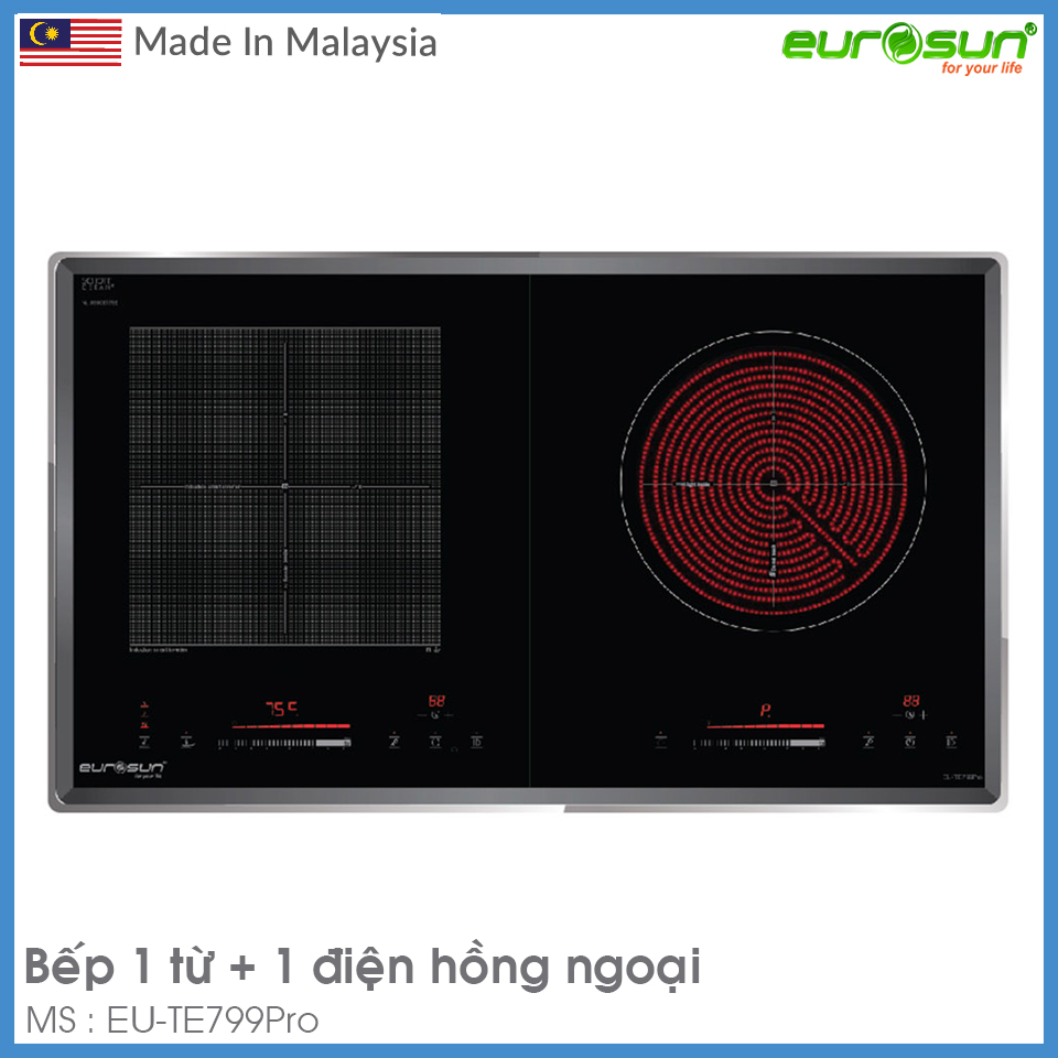 Bếp Điện Từ Âm 2 Vùng Nấu Eurosun EU-TE799Pro