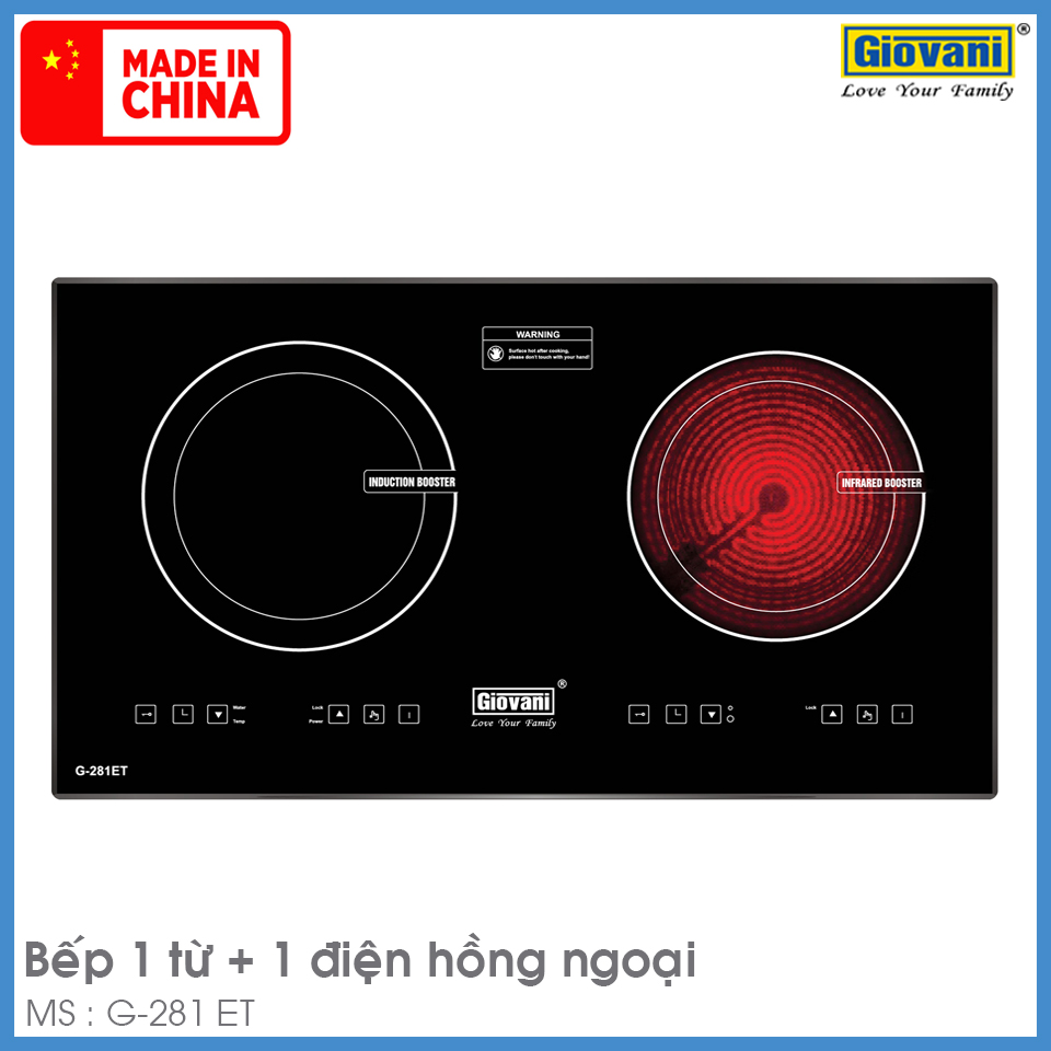 Bếp Từ Kết Hợp Hồng Ngoại Giovani G-281 ET