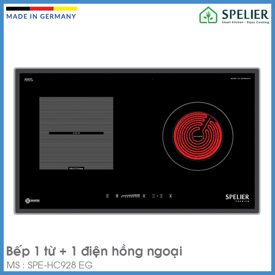 Bếp Từ Kết Hợp Hồng Ngoại Spider SPE HC 928EG