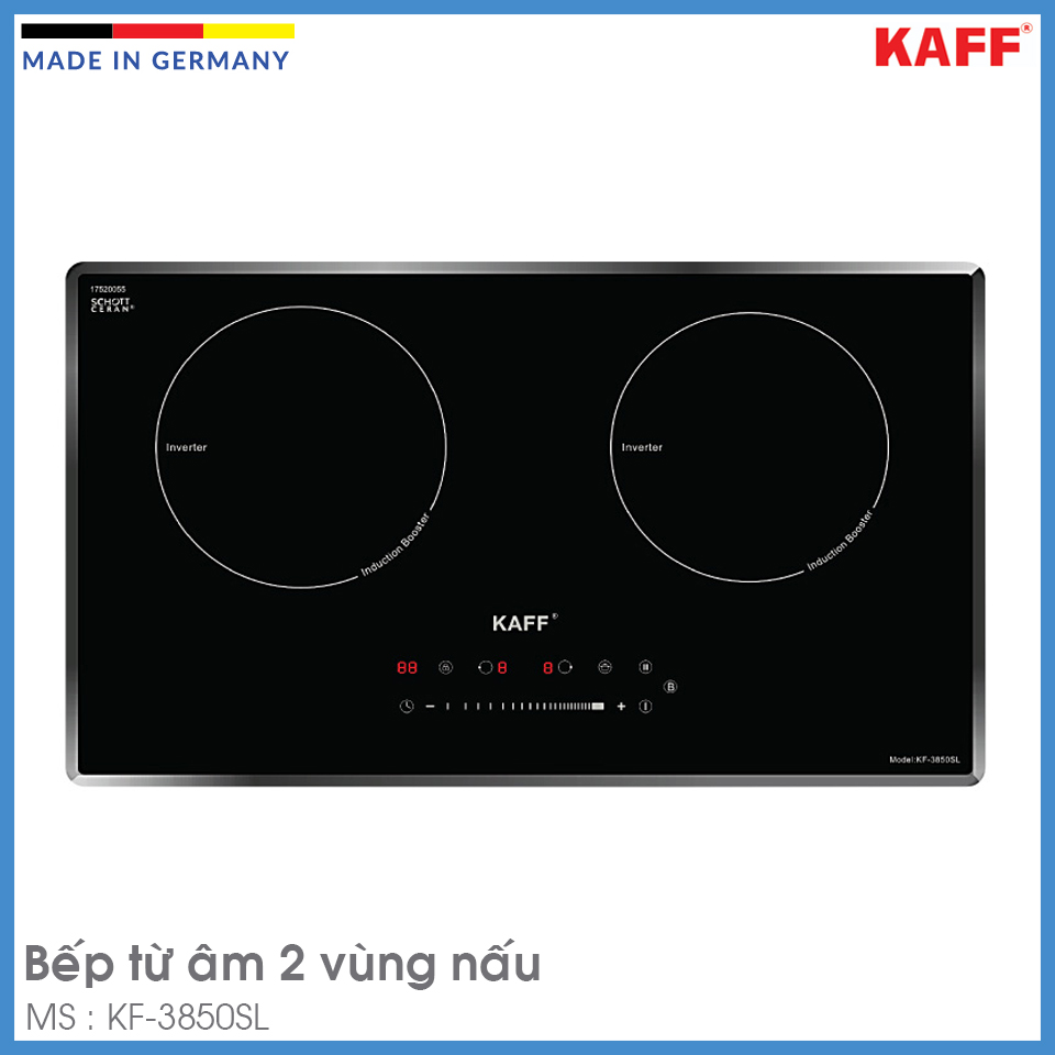 Bếp Từ 2 Vùng Nấu Kaff KF-3850SL