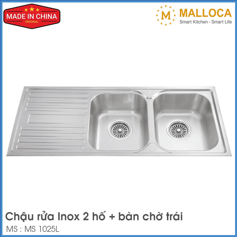 Chậu Rửa Chén Inox Malloca MS 1025L
