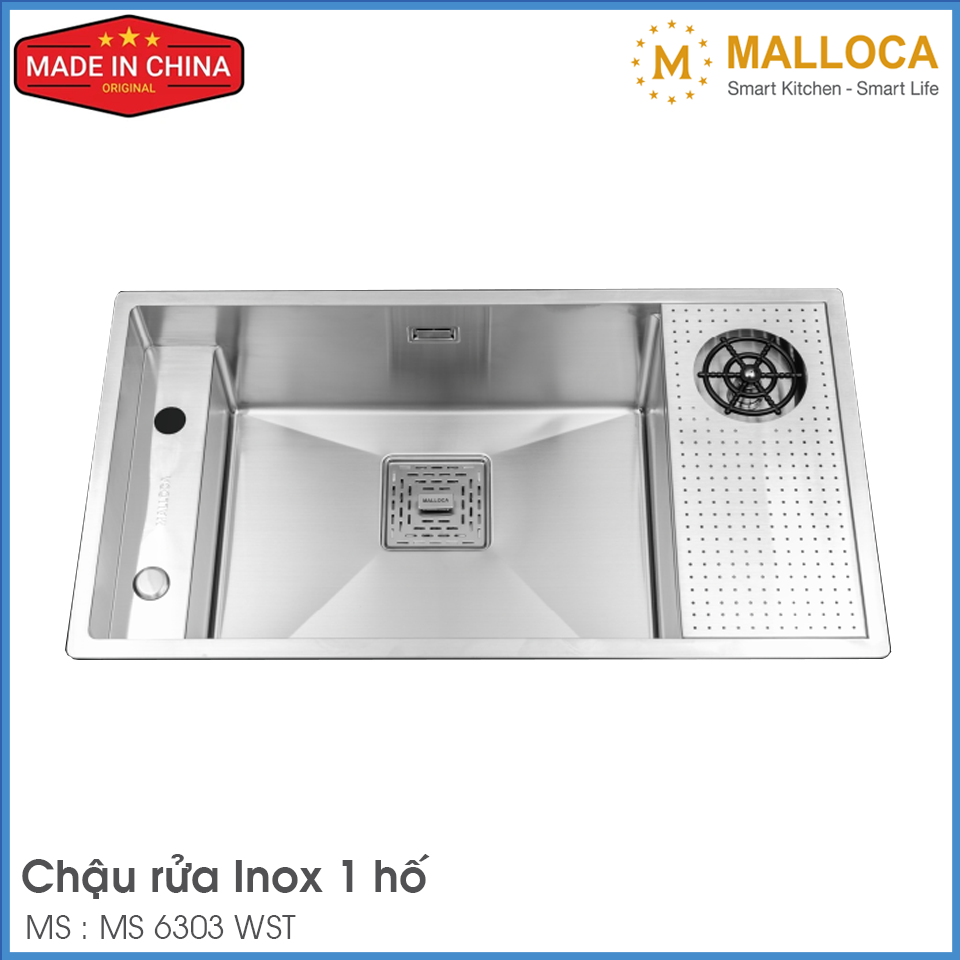 Chậu Rửa Chén Inox Malloca MS 6303 WST