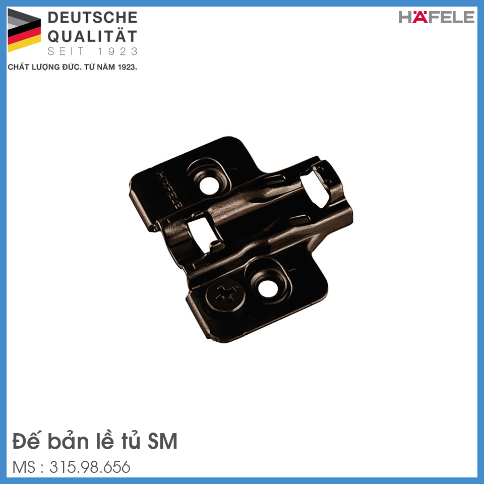 Đế Bản Lề Metalla SM Màu Đen Hafele 315.98.656