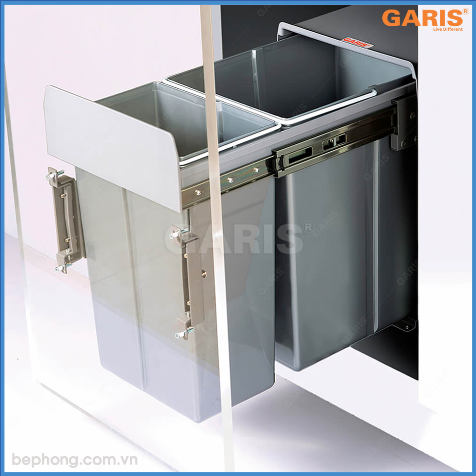 Thùng Đựng Rác Đôi 30Lít 300mm Garis GW06.30G