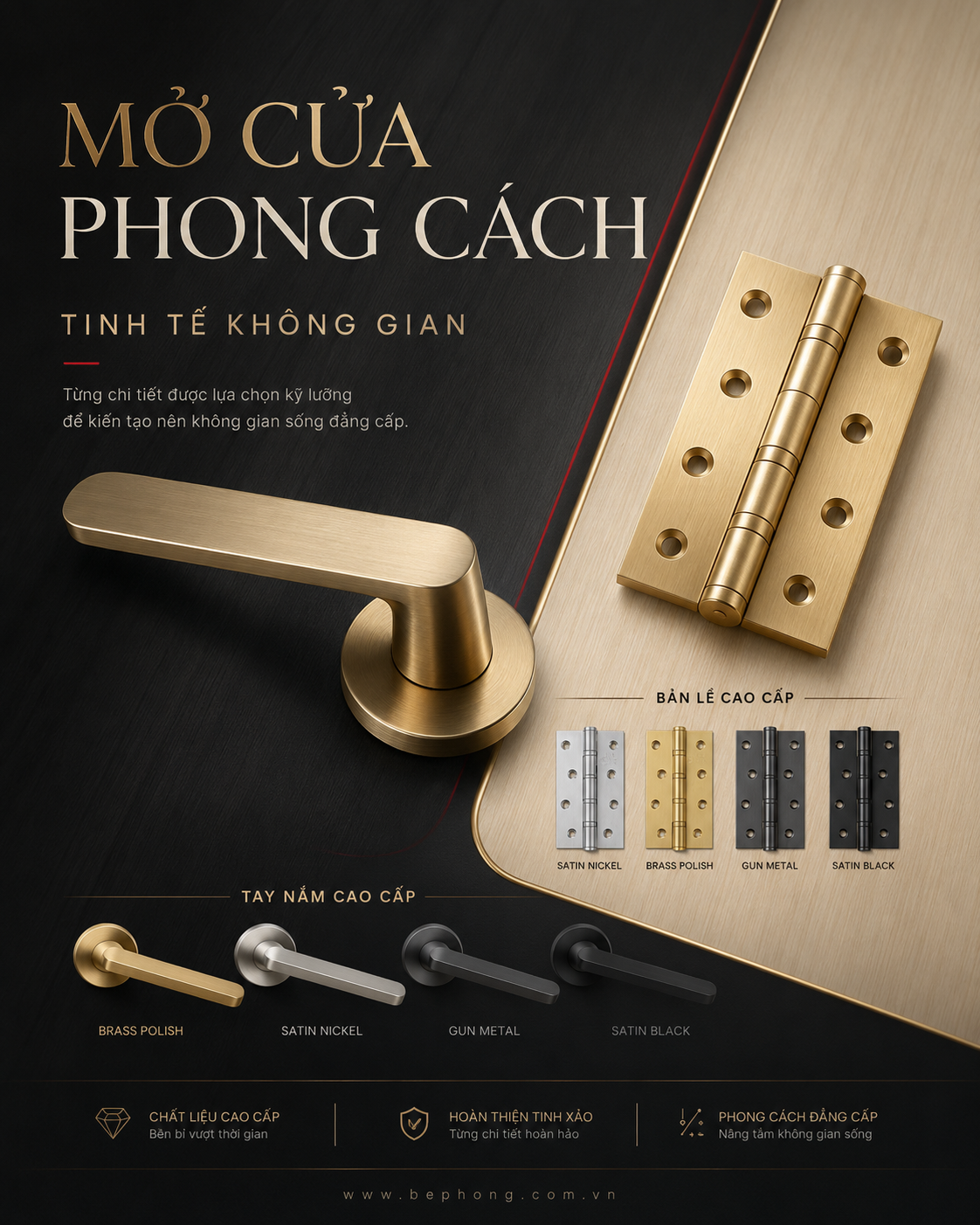 Phụ kiện cửa Bếp Hồng