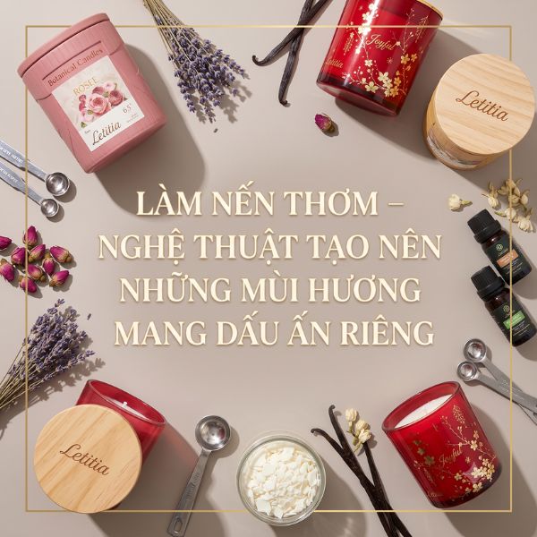 Làm nến thơm – Nghệ thuật tạo nên những mùi hương mang dấu ấn riêng
