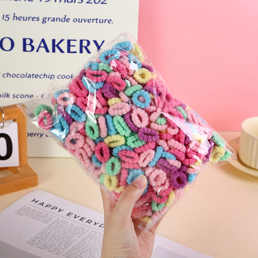 COMBO 20 TÚI (27K/ TÚI) TÚI 500 SỢI CHUN BUỘC TÓC HOA CHO BÉ