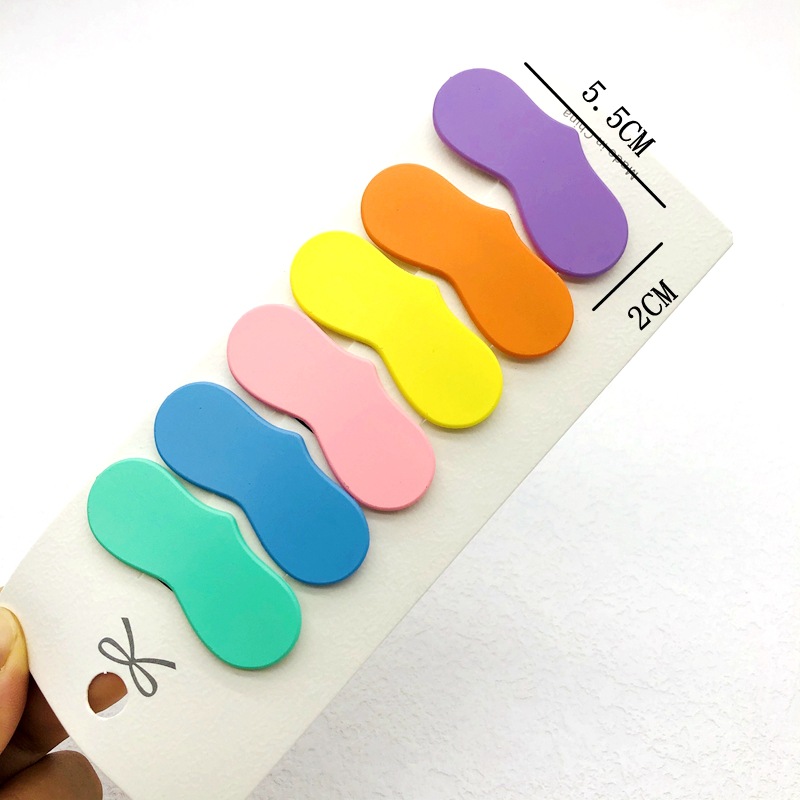 COMBO 100 KẸP MÁI NHÁM TRÁI TIM MÀU PASTEL MS1119 (1)