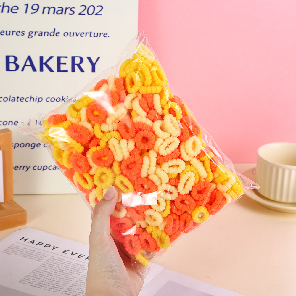 COMBO 20 TÚI (27K/ TÚI) TÚI 500 SỢI CHUN BUỘC TÓC HOA CHO BÉ