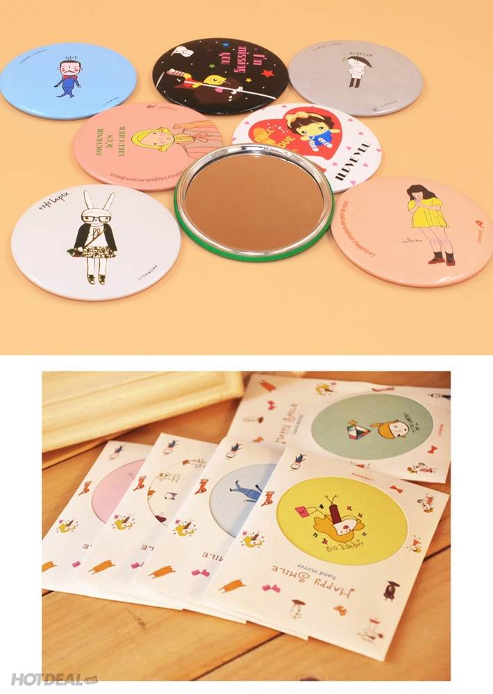 GƯƠNG MINI CẦM TAY BỎ TÚI NHIỀU MẪU