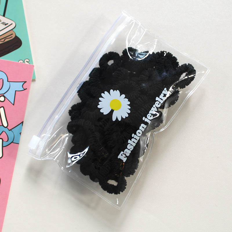 TÚI ZIP 100 CHUN BUỘC TÓC HOA MỀM CHO BÉ 1136