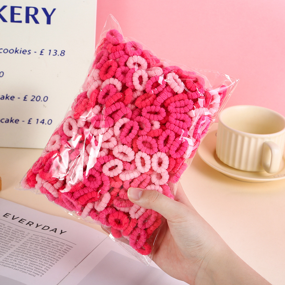 COMBO 5 TÚI (28K/ TÚI) TÚI 500 SỢI CHUN BUỘC TÓC HOA CHO BÉ